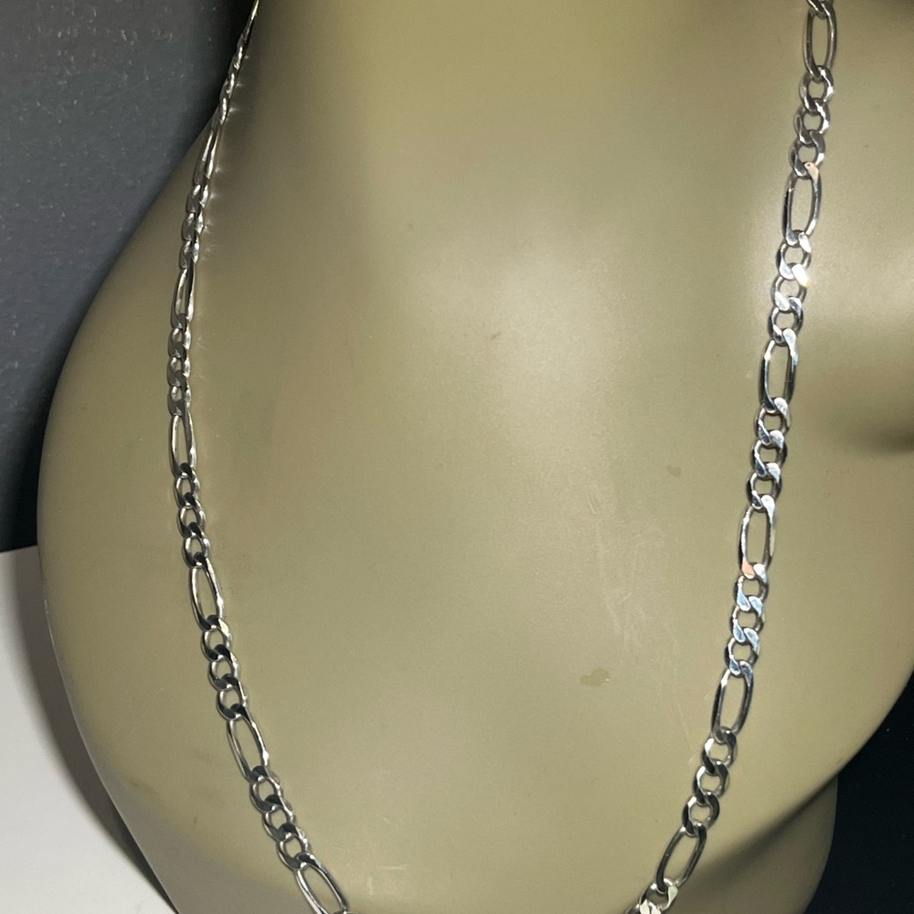 925 silver Fargo Necklace 6+mm 
24”’long 
30 grams